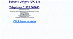 Desktop Screenshot of belmontjoinery.co.uk