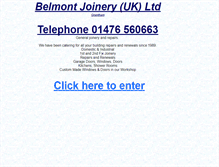 Tablet Screenshot of belmontjoinery.co.uk